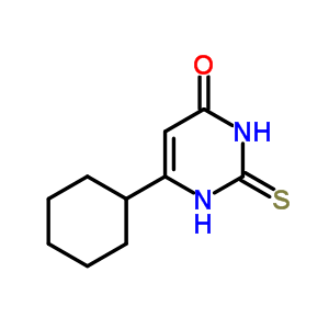4(1H)-pyrimidinone,6-cyclohexyl-2,3-dihydro-2-thioxo-Structure,28811-81-6Structure 4(1H)-pyrimidinone,6-cyclohexyl-2,3-dihydro-2-thioxo- Structure,28811-81-6Structure