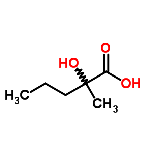 2-羥基-2-甲基戊酸結(jié)構(gòu)式_28892-68-4結(jié)構(gòu)式