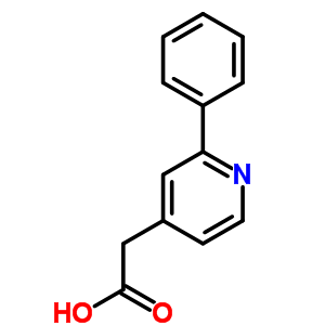 (2-苯基吡啶-4-基)乙酸結(jié)構(gòu)式_28926-93-4結(jié)構(gòu)式