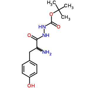 (S)-(9CI)-2-[2-氨基-3-(4-羥基苯基)-1-氧代丙基]-肼羧酸 1,1-二甲基乙酯結(jié)構(gòu)式_2899-24-3結(jié)構(gòu)式