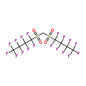 1,1-[亞甲基雙(磺?；?]雙[1,1,2,2,3,3,4,4,4-九氟-丁烷結(jié)構(gòu)式_29214-37-7結(jié)構(gòu)式