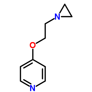 4-[2-(1-氮丙啶)乙氧基]-吡啶結(jié)構(gòu)式_29450-06-4結(jié)構(gòu)式