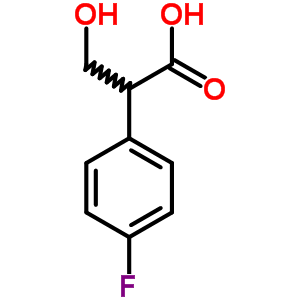 Benzeneacetic acid,4-fluoro-a-(hydroxymethyl)-Structure,2967-95-5Structure Benzeneacetic acid,4-fluoro-a-(hydroxymethyl)- Structure,2967-95-5Structure