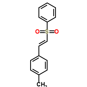 1-甲基-4-[(1E)-2-(苯基磺?；?乙烯]-苯結(jié)構(gòu)式_30166-88-2結(jié)構(gòu)式