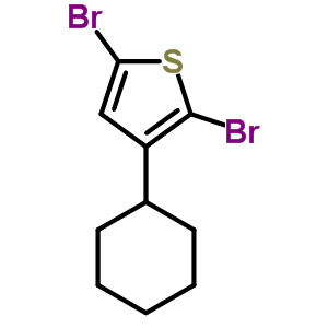 2 5-Dibromo-3-cyclohexylthiopheneStructure,302912-44-3Structure 2 5-Dibromo-3-cyclohexylthiophene Structure,302912-44-3Structure