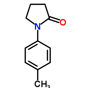 1-(4-甲基苯基)-2-吡咯烷酮結(jié)構(gòu)式_3063-79-4結(jié)構(gòu)式