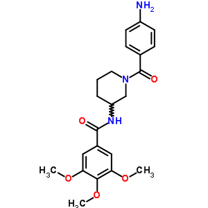 N-(1-(p-aminobenzoyl )-3-piperidyl )-3,4,5-trimethoxybenzamide hydrateStructure,30751-15-6Structure N-(1-(p-aminobenzoyl )-3-piperidyl )-3,4,5-trimethoxybenzamide hydrate Structure,30751-15-6Structure