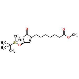 (S)-(-)-3-(叔丁基二甲基硅氧基)-5-氧-1-環(huán)戊烯-1-庚酸甲酯結(jié)構(gòu)式_308103-47-1結(jié)構(gòu)式