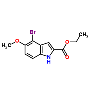 Ethyl 4-bromo-5-methoxyindole-2-carboxylateStructure,30933-69-8Structure Ethyl 4-bromo-5-methoxyindole-2-carboxylate Structure,30933-69-8Structure