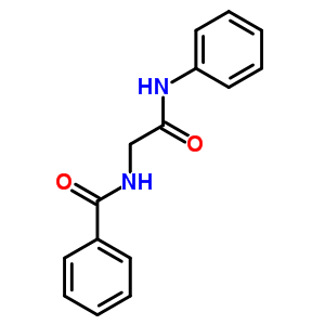 N-[2-氧代-2-(苯基氨基)乙基]-苯甲酰胺結(jié)構(gòu)式_3106-11-4結(jié)構(gòu)式