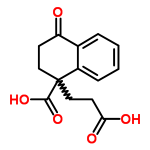 1-Carboxy-1,2,3,4-tetrahydro-4-oxo-1-naphthalenepropanoic acidStructure,3123-52-2Structure 1-Carboxy-1,2,3,4-tetrahydro-4-oxo-1-naphthalenepropanoic acid Structure,3123-52-2Structure