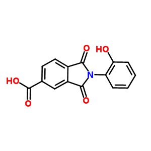 2-(2-Hydroxyphenyl)-1,3-dioxoisoindoline-5-carboxylic acidStructure,312746-96-6Structure 2-(2-Hydroxyphenyl)-1,3-dioxoisoindoline-5-carboxylic acid Structure,312746-96-6Structure