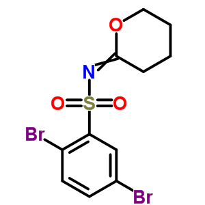 2,5-二溴-N-(四氫-2H-吡喃-2-基)-苯磺酰胺結(jié)構(gòu)式_3128-51-6結(jié)構(gòu)式