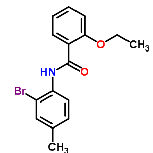 N-(2-bromo-4-methylphenyl )-2-ethoxybenzamideStructure,314022-94-1Structure N-(2-bromo-4-methylphenyl )-2-ethoxybenzamide Structure,314022-94-1Structure
