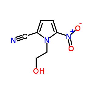 1H-pyrrole-2-carbonitrile,1-(2-hydroxyethyl)-5-nitro-Structure,3150-53-6Structure 1H-pyrrole-2-carbonitrile,1-(2-hydroxyethyl)-5-nitro- Structure,3150-53-6Structure