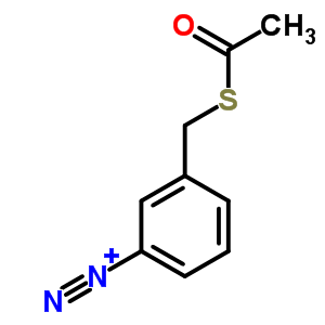 3-(Acetylsulfanylmethyl)benzenediazoniumStructure,31766-14-0Structure 3-(Acetylsulfanylmethyl)benzenediazonium Structure,31766-14-0Structure