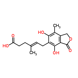 O-desmethyl mycophenolic acidStructure,31858-65-8Structure O-desmethyl mycophenolic acid Structure,31858-65-8Structure