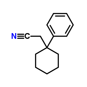 2-(1-苯基環(huán)己基)乙腈結(jié)構(gòu)式_32294-72-7結(jié)構(gòu)式