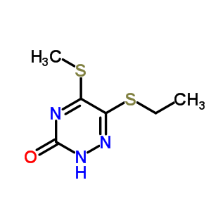 6-Ethylsulfanyl-5-methylsulfanyl-2h-1,2,4-triazin-3-oneStructure,32331-15-0Structure 6-Ethylsulfanyl-5-methylsulfanyl-2h-1,2,4-triazin-3-one Structure,32331-15-0Structure