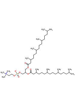 2,3-Bis(3,7,11,15-tetramethylhexadecanoyloxy)propyl 2-trimethylazaniumylethyl phosphateStructure,32448-32-1Structure 2,3-Bis(3,7,11,15-tetramethylhexadecanoyloxy)propyl 2-trimethylazaniumylethyl phosphate Structure,32448-32-1Structure