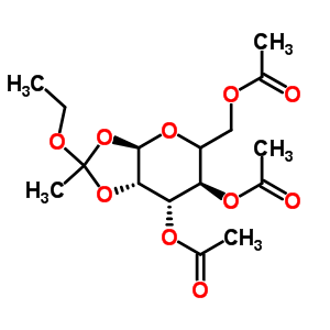 3,4,6-Tri-o-acetyl-alpha-d-glucopyranose 1,2-(ethyl orthoacetate)Structure,3254-17-9Structure 3,4,6-Tri-o-acetyl-alpha-d-glucopyranose 1,2-(ethyl orthoacetate) Structure,3254-17-9Structure