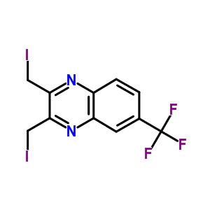 2,3-Bis(iodomethyl)-6-(trifluoromethyl)quinoxalineStructure,32602-09-8Structure 2,3-Bis(iodomethyl)-6-(trifluoromethyl)quinoxaline Structure,32602-09-8Structure