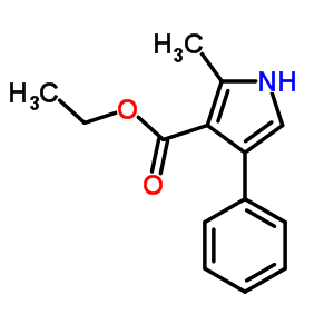 1H-pyrrole-3-carboxylicacid, 2-methyl-4-phenyl-, ethyl esterStructure,3274-63-3Structure 1H-pyrrole-3-carboxylicacid, 2-methyl-4-phenyl-, ethyl ester Structure,3274-63-3Structure