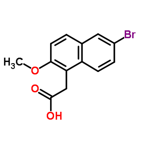 (6-Bromo-2-methoxy-1-naphthyl)acetic acidStructure,329269-13-8Structure (6-Bromo-2-methoxy-1-naphthyl)acetic acid Structure,329269-13-8Structure
