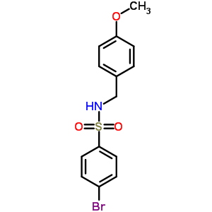 4-Bromo-n-(4-methoxybenzyl)benzenesulphonamideStructure,329939-43-7Structure 4-Bromo-n-(4-methoxybenzyl)benzenesulphonamide Structure,329939-43-7Structure