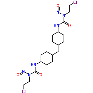 1-(2-氯乙基)-3-[4-[[4-[(2-氯乙基-亞硝基-氨基甲酰)氨基]環(huán)己基]甲基]環(huán)己基]-1-亞硝基-脲結構式_33024-35-0結構式