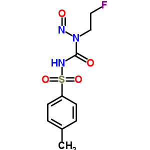 1-(2-氟乙基)-3-(4-甲基苯基)磺?；?1-亞硝基-脲結(jié)構(gòu)式_33024-49-6結(jié)構(gòu)式