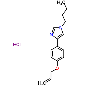 1-Butyl-4-(p-allyloxyphenyl)imidazole hydrochlorideStructure,33024-89-4Structure 1-Butyl-4-(p-allyloxyphenyl)imidazole hydrochloride Structure,33024-89-4Structure