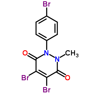 3,6-Pyridazinedione,4,5-dibromo-1-(4-bromophenyl)-1,2-dihydro-2-methyl-Structure,33097-03-9Structure 3,6-Pyridazinedione,4,5-dibromo-1-(4-bromophenyl)-1,2-dihydro-2-methyl- Structure,33097-03-9Structure