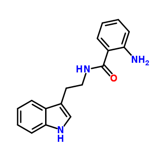 2-氨基-n-[2-(1H-吲哚-3-基)乙基]苯甲酰胺結(jié)構(gòu)式_33284-02-5結(jié)構(gòu)式