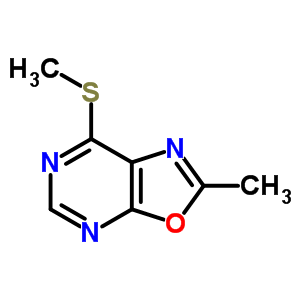 2-甲基-7-(甲基硫代)-噁唑并[5,4-d]嘧啶結構式_33360-25-7結構式