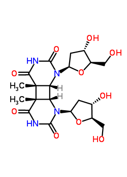 Cyclobutyldithymidine dimersStructure,33407-74-8Structure Cyclobutyldithymidine dimers Structure,33407-74-8Structure