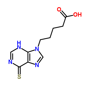 5-(6-Sulfanylidene-3h-purin-9-yl)pentanoic acid Structure,3342-88-9Structure