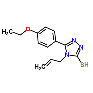 4-烯丙基-5-(4-乙氧基苯基)-4H-1,2,4-噻唑-3-硫醇結(jié)構(gòu)式_334497-08-4結(jié)構(gòu)式