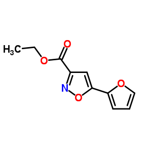 5-(2-呋喃基)異噁唑-3-羧酸乙酯結(jié)構(gòu)式_33545-40-3結(jié)構(gòu)式