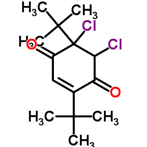 2,5-Ditert-butyl-5,6-dichloro-2-cyclohexene-1,4-dioneStructure,33611-72-2Structure 2,5-Ditert-butyl-5,6-dichloro-2-cyclohexene-1,4-dione Structure,33611-72-2Structure