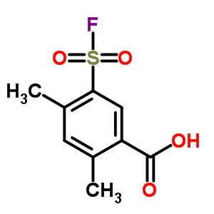 5-Fluorosulfonyl-2,4-dimethyl-benzoic acidStructure,33866-07-8Structure 5-Fluorosulfonyl-2,4-dimethyl-benzoic acid Structure,33866-07-8Structure