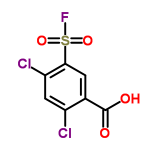 Benzoic acid,2,4-dichloro-5-(fluorosulfonyl)-Structure,33866-08-9Structure Benzoic acid,2,4-dichloro-5-(fluorosulfonyl)- Structure,33866-08-9Structure