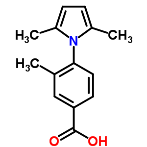 4-(2,5-Dimethyl-1h-pyrrol-1-yl)-3-methylbenzoic acidStructure,340312-91-6Structure 4-(2,5-Dimethyl-1h-pyrrol-1-yl)-3-methylbenzoic acid Structure,340312-91-6Structure