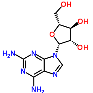 2,6-Diaminopurine arabinosideStructure,34079-68-0Structure 2,6-Diaminopurine arabinoside Structure,34079-68-0Structure