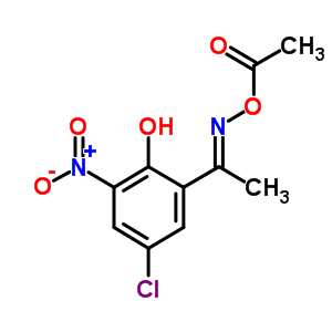 Ethanone,1-(5-chloro-2-hydroxy-3-nitrophenyl)-,o-acetyloximeStructure,342400-58-2Structure Ethanone,1-(5-chloro-2-hydroxy-3-nitrophenyl)-,o-acetyloxime Structure,342400-58-2Structure