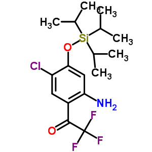 2-Trifluoroacetyl-4-chloro-5-triisopropylsilyloxyanilineStructure,342621-21-0Structure 2-Trifluoroacetyl-4-chloro-5-triisopropylsilyloxyaniline Structure,342621-21-0Structure