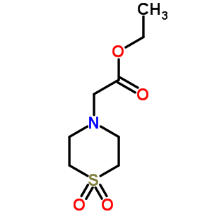 Ethyl 2-(1,1-dioxo-1lambda~6~,4-thiazinan-4-yl)-acetateStructure,343334-01-0Structure Ethyl 2-(1,1-dioxo-1lambda~6~,4-thiazinan-4-yl)-acetate Structure,343334-01-0Structure