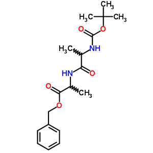 2-[2-(叔丁氧基羰基氨基)丙?；被鵠丙酸芐酯結(jié)構(gòu)式_34385-44-9結(jié)構(gòu)式