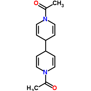 1-[4-(1-乙?；?4H-吡啶-4-基)-4H-吡啶-1-基]乙酮結(jié)構(gòu)式_3451-88-5結(jié)構(gòu)式