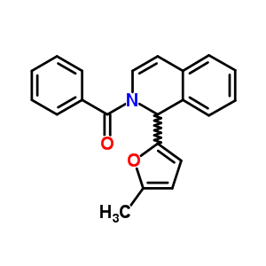 2-Benzoyl-1-(5-methyl-2-furyl)-1,2-dihydroisoquinolineStructure,34579-55-0Structure 2-Benzoyl-1-(5-methyl-2-furyl)-1,2-dihydroisoquinoline Structure,34579-55-0Structure